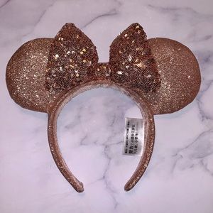 Disney Minnie Mouse Rose Gold Ear Headband